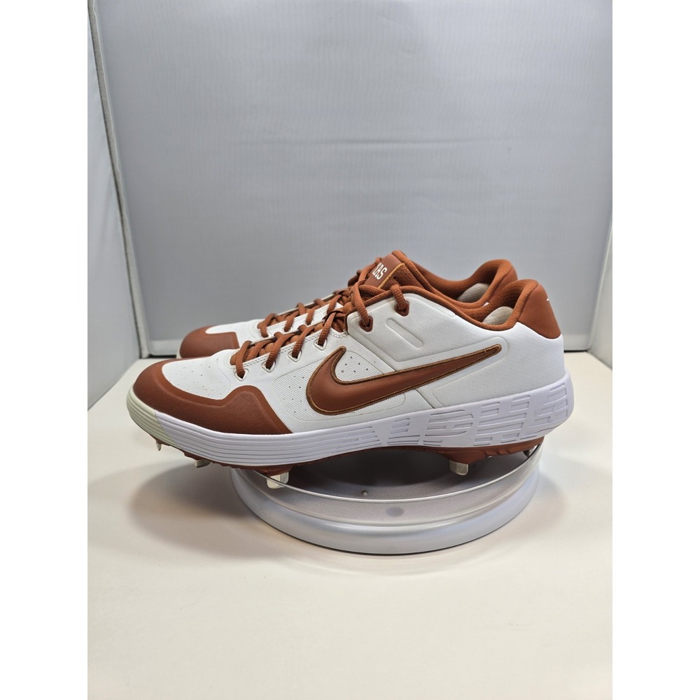 SIZE 14 Nike Alpha Huarache Elite 2 Texas Longhorns PE Baseball Cleat CT8428-102